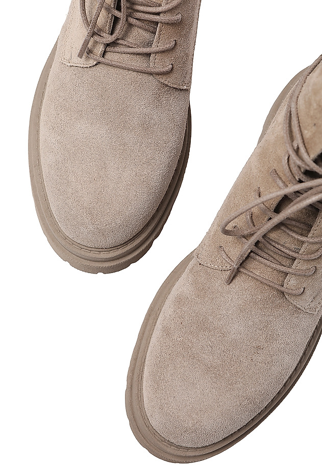 LADIES' SUEDE ANKLE BOOTS BONI LADIES' SUEDE ANKLE BOOTS BONI BEIGE 6
