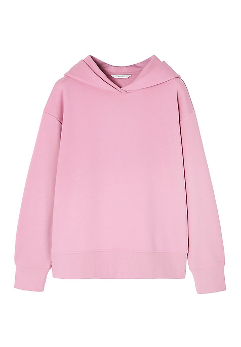 PASTELOWA BLUZA Z KAPTUREM — NULA RÓŻOWY 2