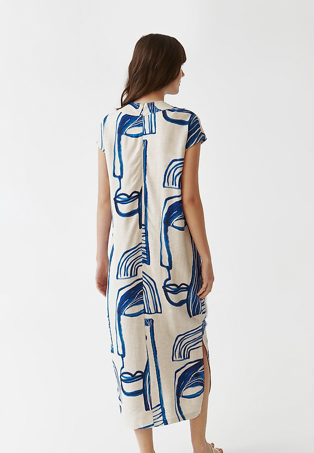 LADIES’ MIDI SLEEVELESS DRESS - SEKWANA 1 LADIES’ MIDI SLEEVELESS DRESS - SEKWANA 1 MULTIKOLOR 3