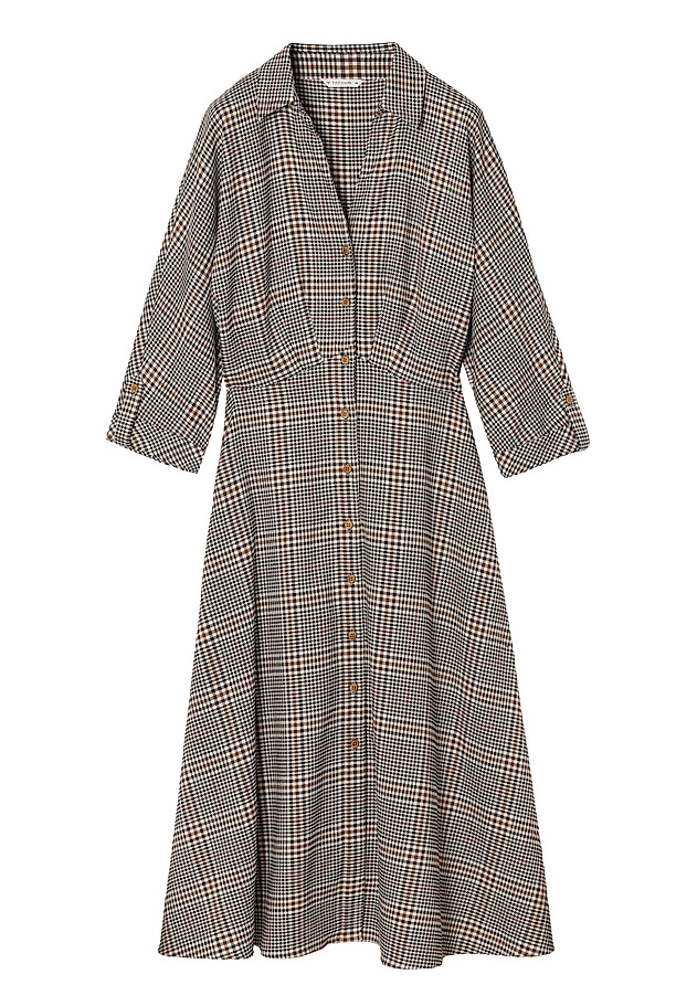 LADIES’ CHECKERED MIDI DRESS SAMOTALI LADIES’ CHECKERED MIDI DRESS SAMOTALI MULTIKOLOR 8
