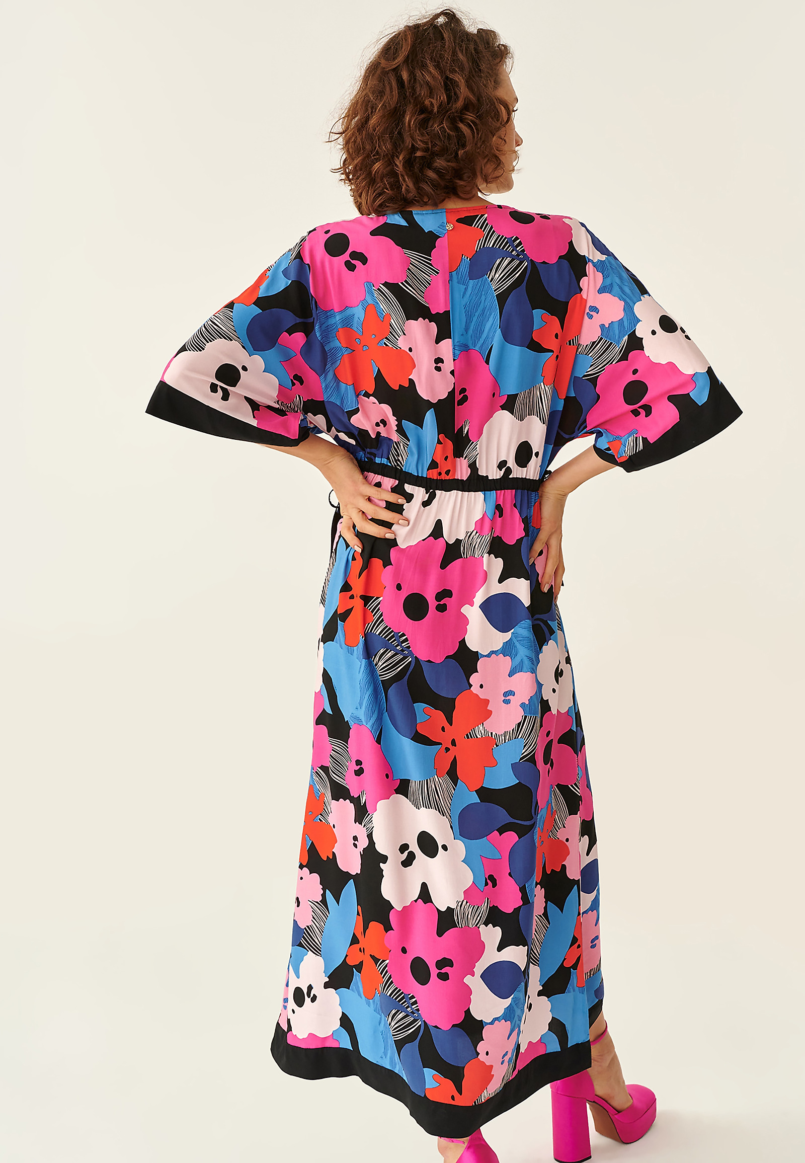 LADIES' PRINTED DRESS MONKO LADIES' PRINTED DRESS MONKO MULTICOLOR 93586