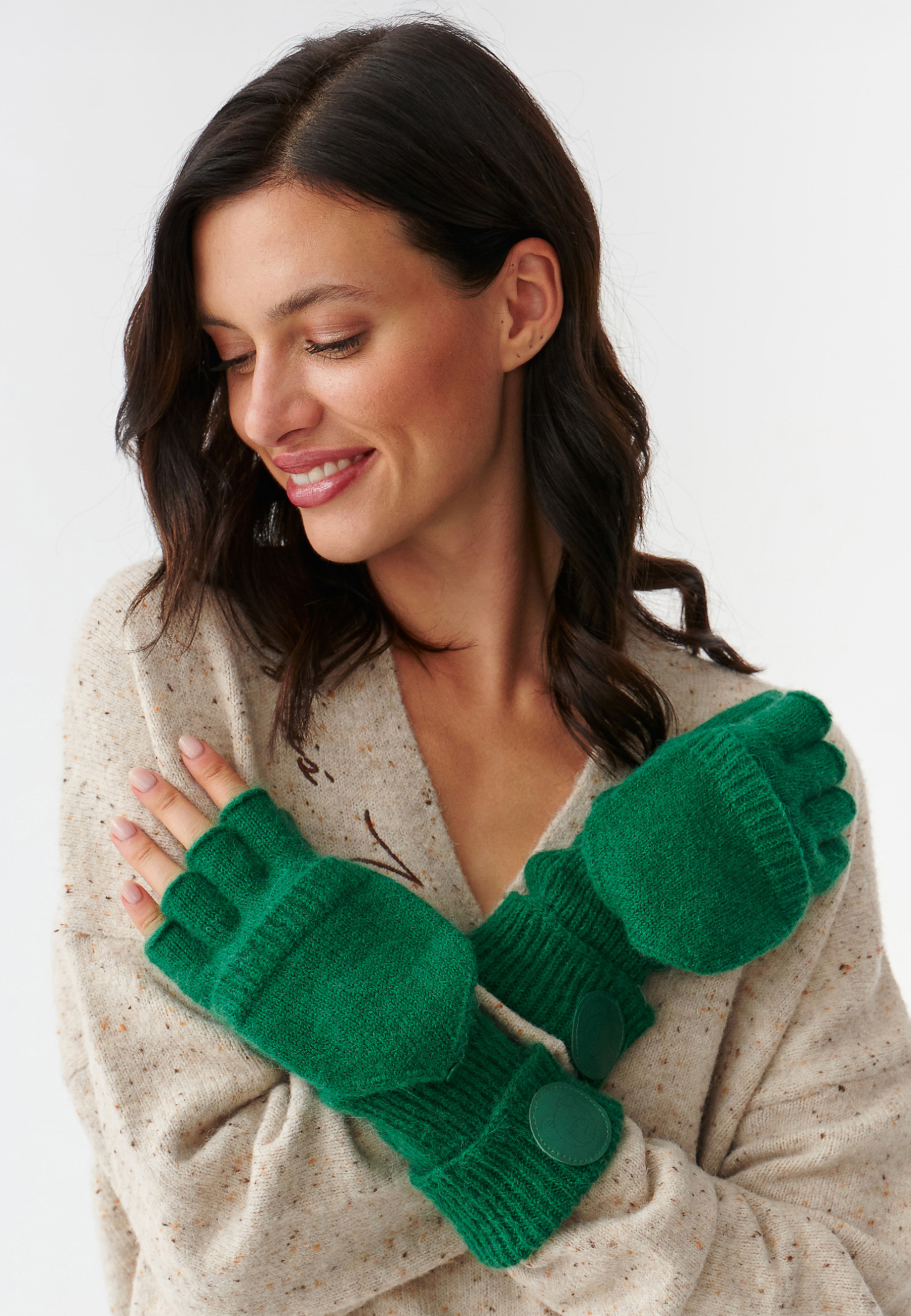 DÁMSKE PLETENÉ RUKAVICE WIDALER 1