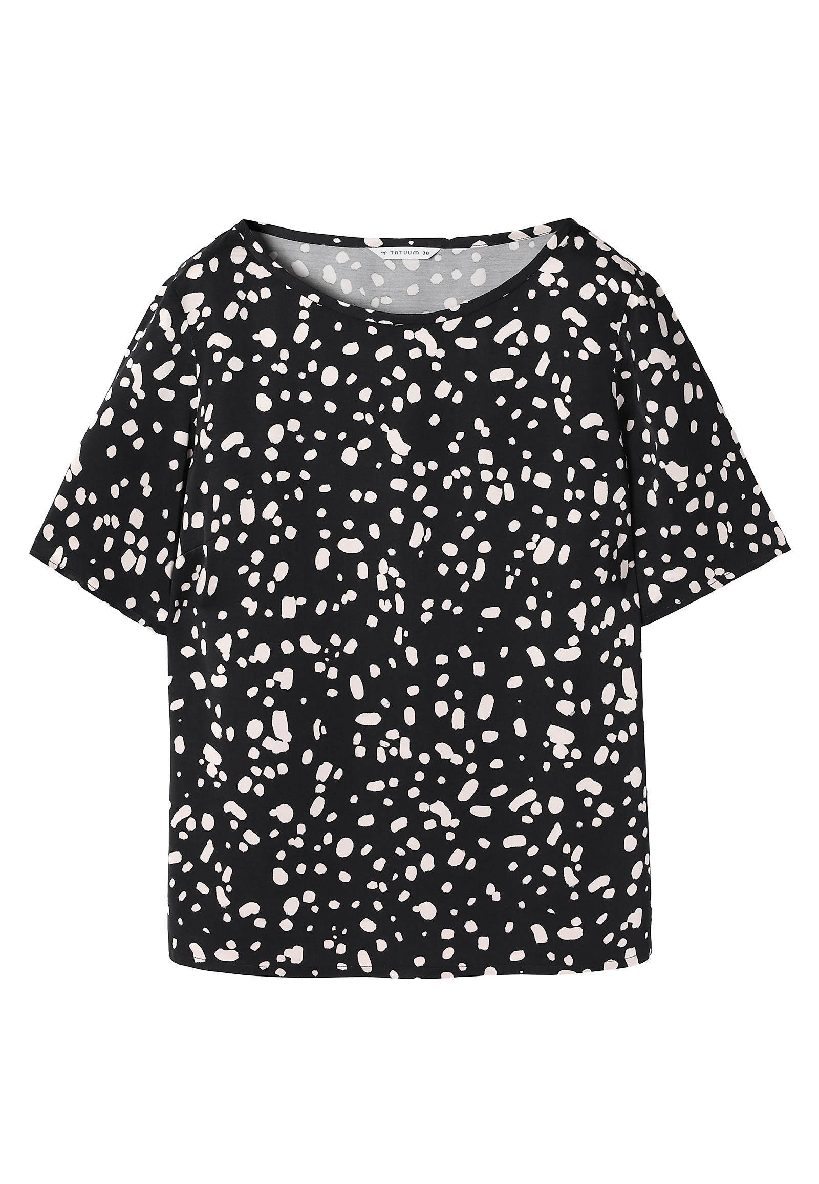 BLUZĂ DE DAMĂ, DIN VISCOZĂ, CU MODEL, CU MÂNECI SCURTE - MEKJA BLUZĂ DE DAMĂ, DIN VISCOZĂ, CU MODEL, CU MÂNECI SCURTE - MEKJA MULTICOLOR 98678