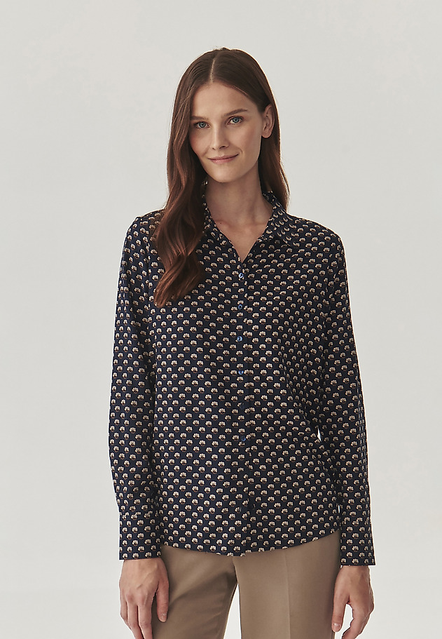 PATTERNED LADIES’ SHIRT WITH LONG SLEEVES - NIKA 1 PATTERNED LADIES’ SHIRT WITH LONG SLEEVES - NIKA 1 MULTIKOLOR 3