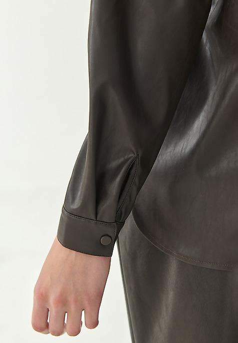 LADIES' SHIRT MIGUELA BROWN 2