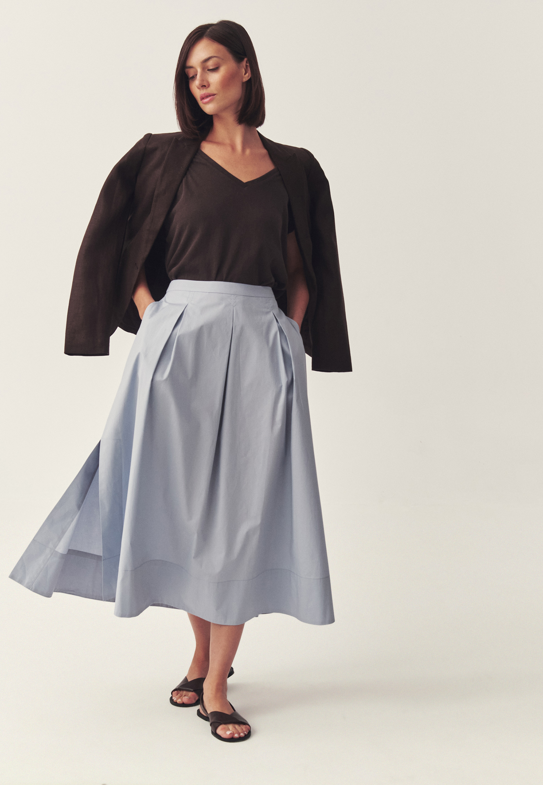 ROZŠÍŘENÁ BAVLNĚNÁ SUKNĚ – KOPENTI