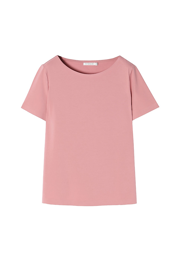 LADIES' SIMPLE SHORT SLEEVE BLOUSE MIKAJA LADIES' SIMPLE SHORT SLEEVE BLOUSE MIKAJA PINK 4