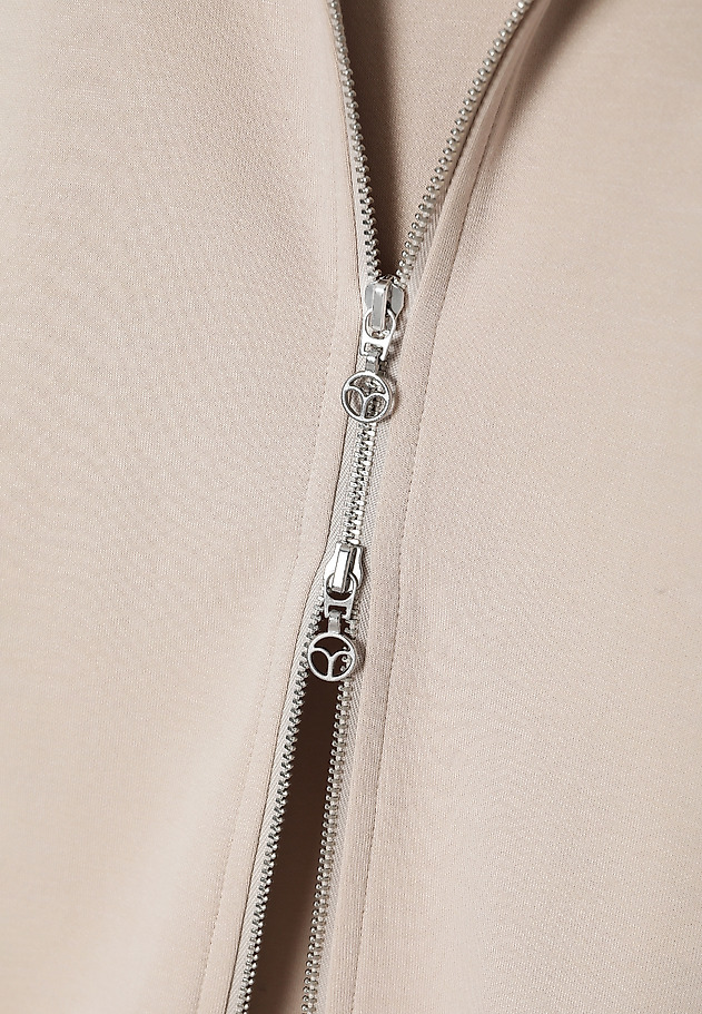 LADIES’ CLASSIC BUTTONED HOODIE - ANUBI LADIES’ CLASSIC BUTTONED HOODIE - ANUBI BEŻOWY 7