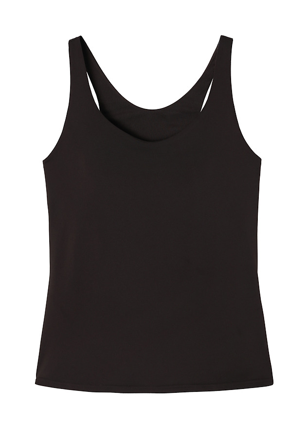 LADIES' SLEEVELESS KNITTED BLOUSE - YUMI LADIES' SLEEVELESS KNITTED BLOUSE - YUMI BRĄZOWY 10