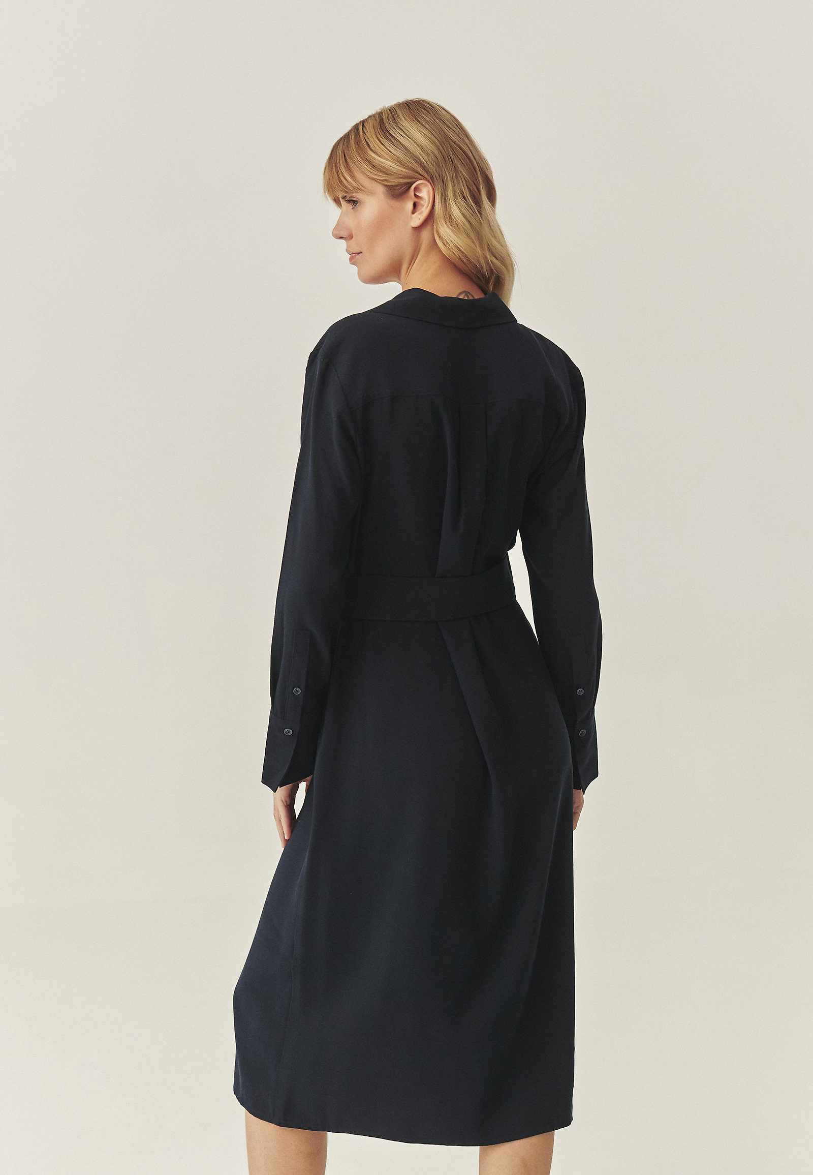 ROCHIE CAMASĂ DIN VISCOZĂ LENZING™ ECOVERO™ - WEST ROCHIE CAMASĂ DIN VISCOZĂ LENZING™ ECOVERO™ - WEST BLEUMARIN 116035