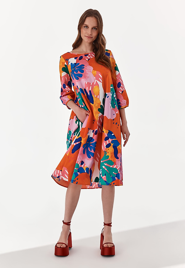 BLOOMING COLLECTION: PATTERNED DRESS LAWIKO BLOOMING COLLECTION: PATTERNED DRESS LAWIKO MULTICOLOR 2