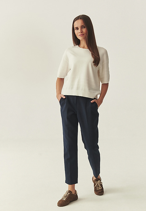 GARNITUROWE SPODNIE Z PROSTĄ NOGAWKĄ - RIMINI 1 GARNITUROWE SPODNIE Z PROSTĄ NOGAWKĄ - RIMINI 1