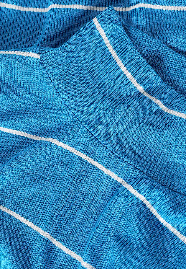 ŽENSKA ČRTASTA BLUZA S POLVRATOM - GOLTIKA 1 ŽENSKA ČRTASTA BLUZA S POLVRATOM - GOLTIKA 1 MODRA 8