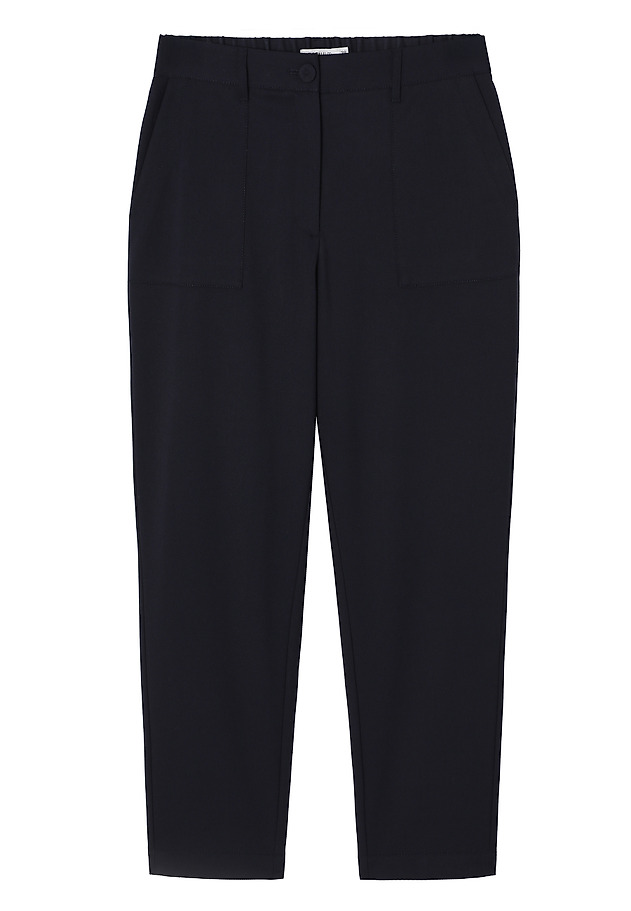 CASUAL TROUSERS WITH PATCH POCKETS - DABARINO CASUAL TROUSERS WITH PATCH POCKETS - DABARINO NAVY BLUE 5