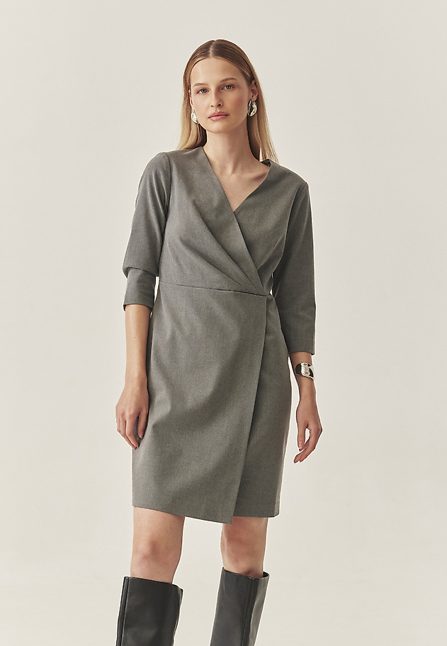 pencil cut dress with sleeves Classy Chic Half Sleeve Midi Pencil Dress Formal