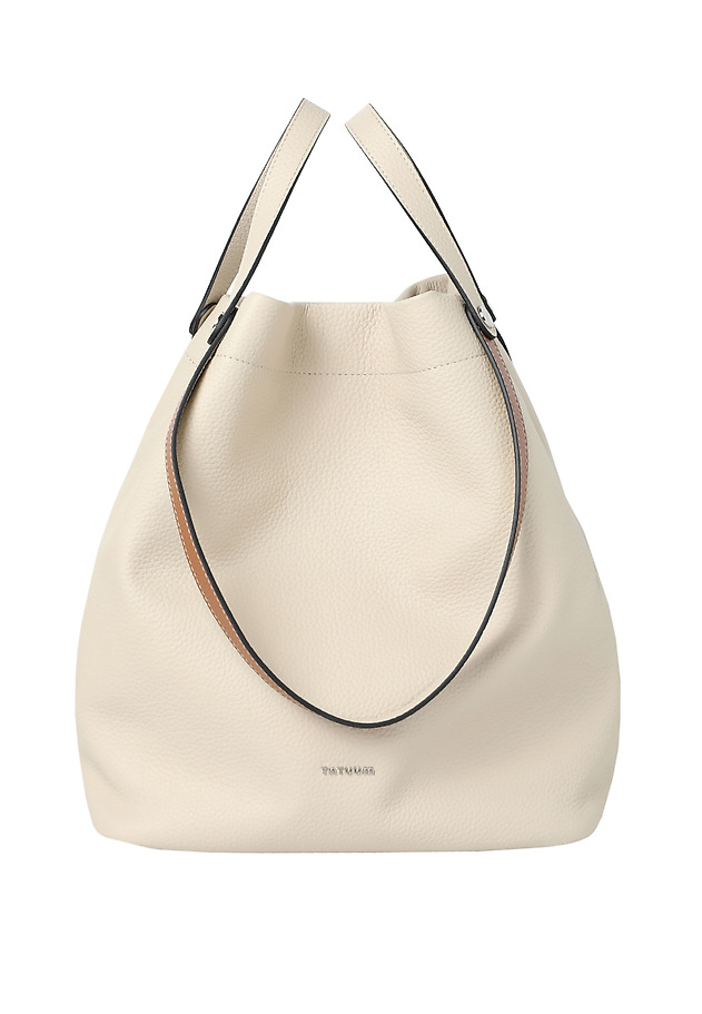 WOMEN'S LEATHER BAG WITH HANDLE- ETERNITY WOMEN'S LEATHER BAG WITH HANDLE- ETERNITY BEIGE 6