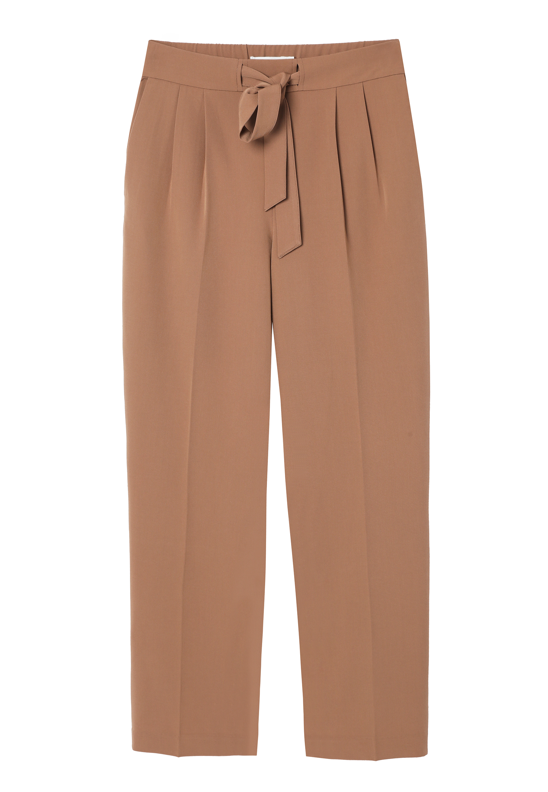 TKANINOWE SPODNIE Z PROSTĄ NOGAWKĄ - SELENKO