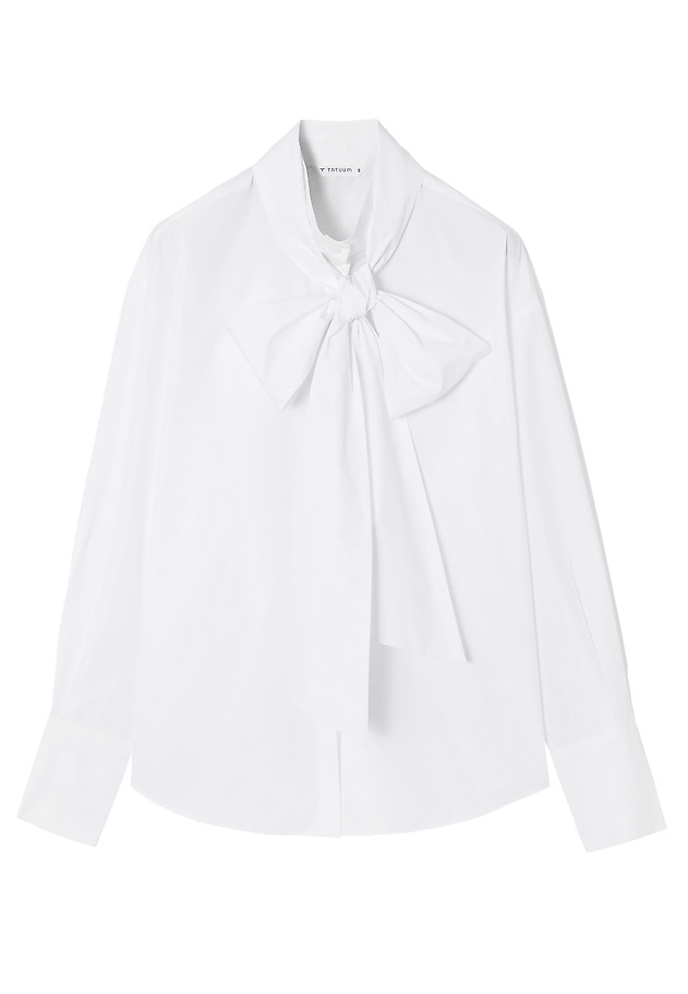 SHIRT WITH NECK TIE — KONKONA SHIRT WITH NECK TIE — KONKONA BIAŁY 7