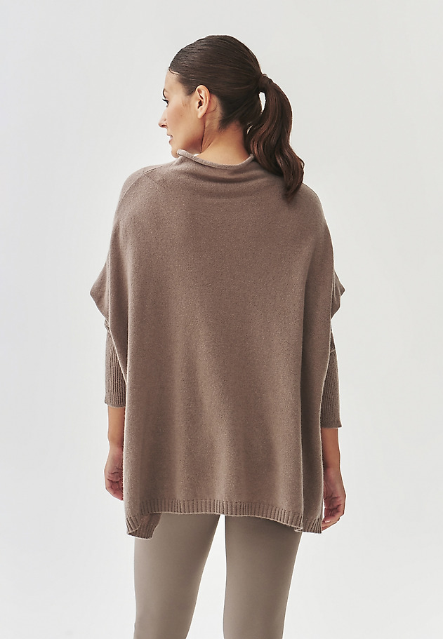 LADIES' LOOSE-FITTING SWEATER - POMKOLO LADIES' LOOSE-FITTING SWEATER - POMKOLO BEIGE 3