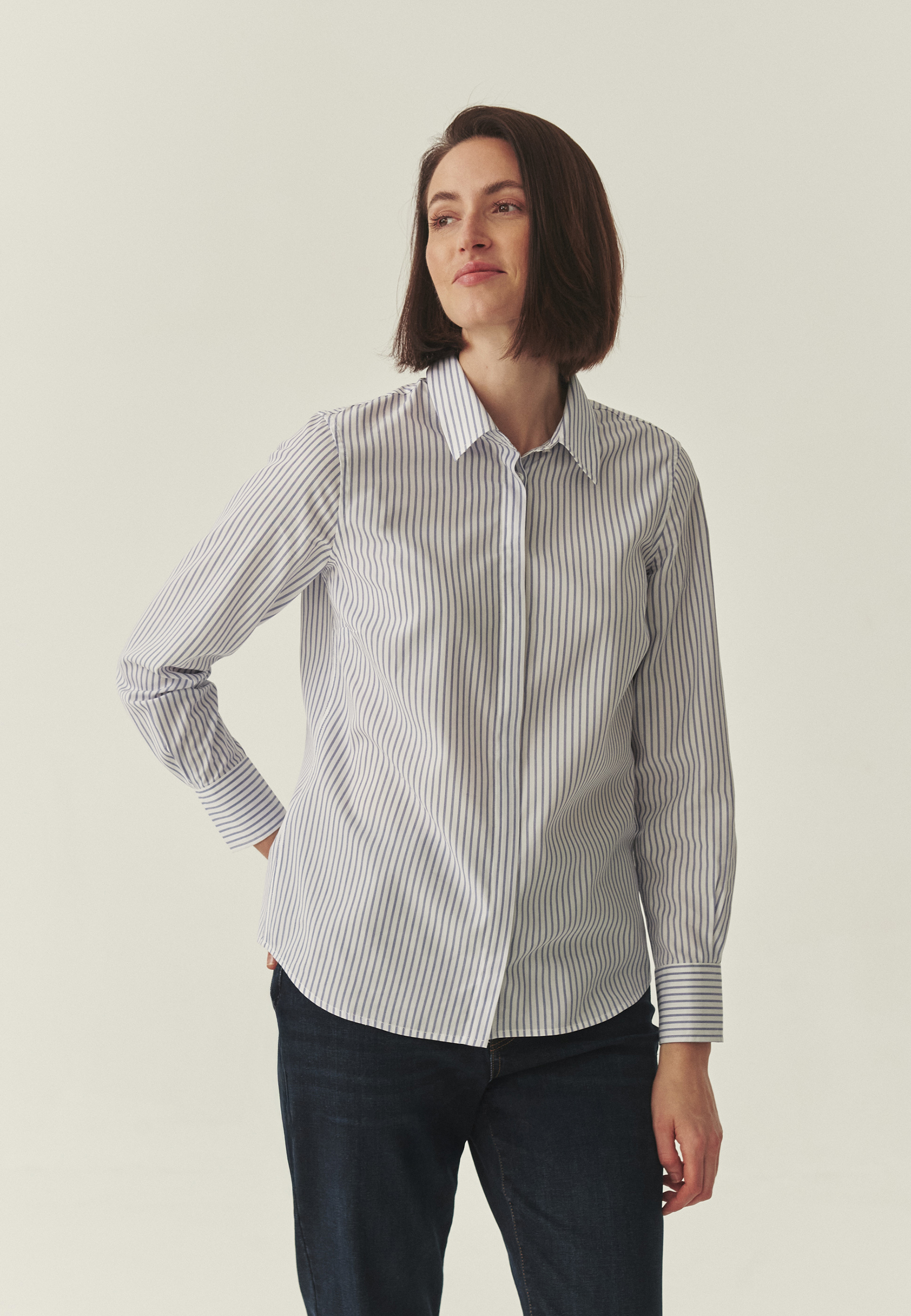 LIGHTWEIGHT SHIRT WITH TENCEL™ LYOCELL - ERWEKE WHITE 2