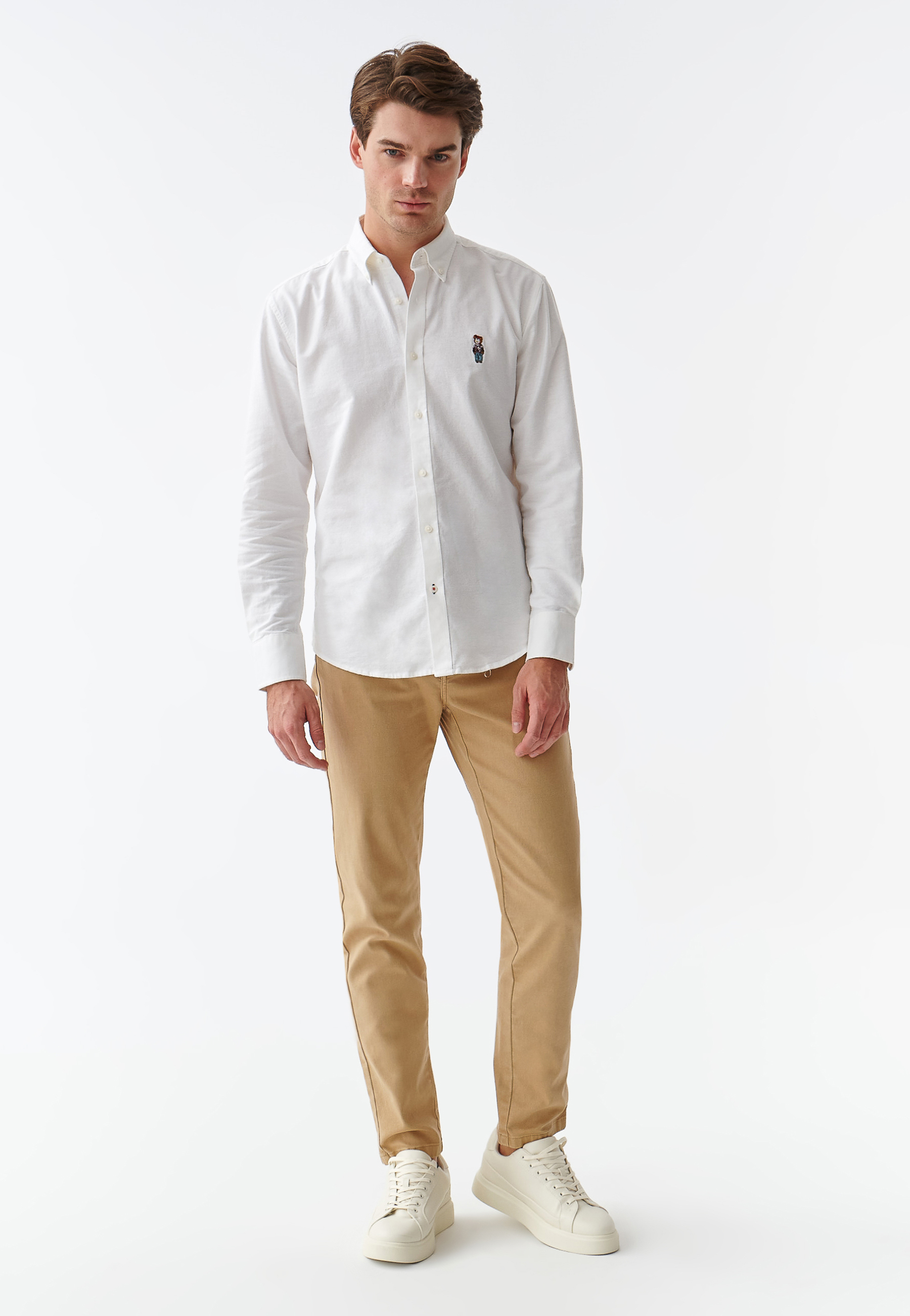 KLASYCZNA KOSZULA MĘSKA Z DŁUGIM RĘKAWEM FIRSTIE 3 MODERN BIAŁY 2