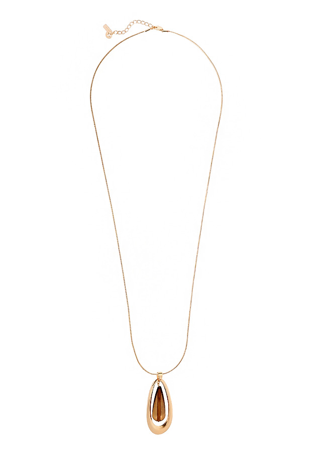 ELEGANT TEARDROP NECKLACE — RIBAN ELEGANT TEARDROP NECKLACE — RIBAN GOLD 2