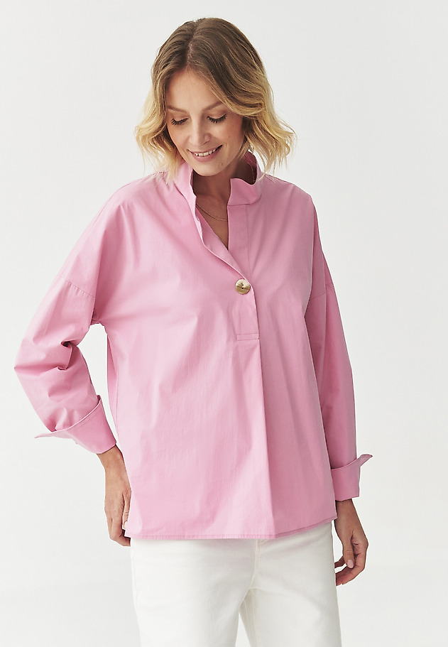 PASTELNA BLUZA Z OVRATNIKOM - LOTARI PASTELNA BLUZA Z OVRATNIKOM - LOTARI ROŽNATA 3