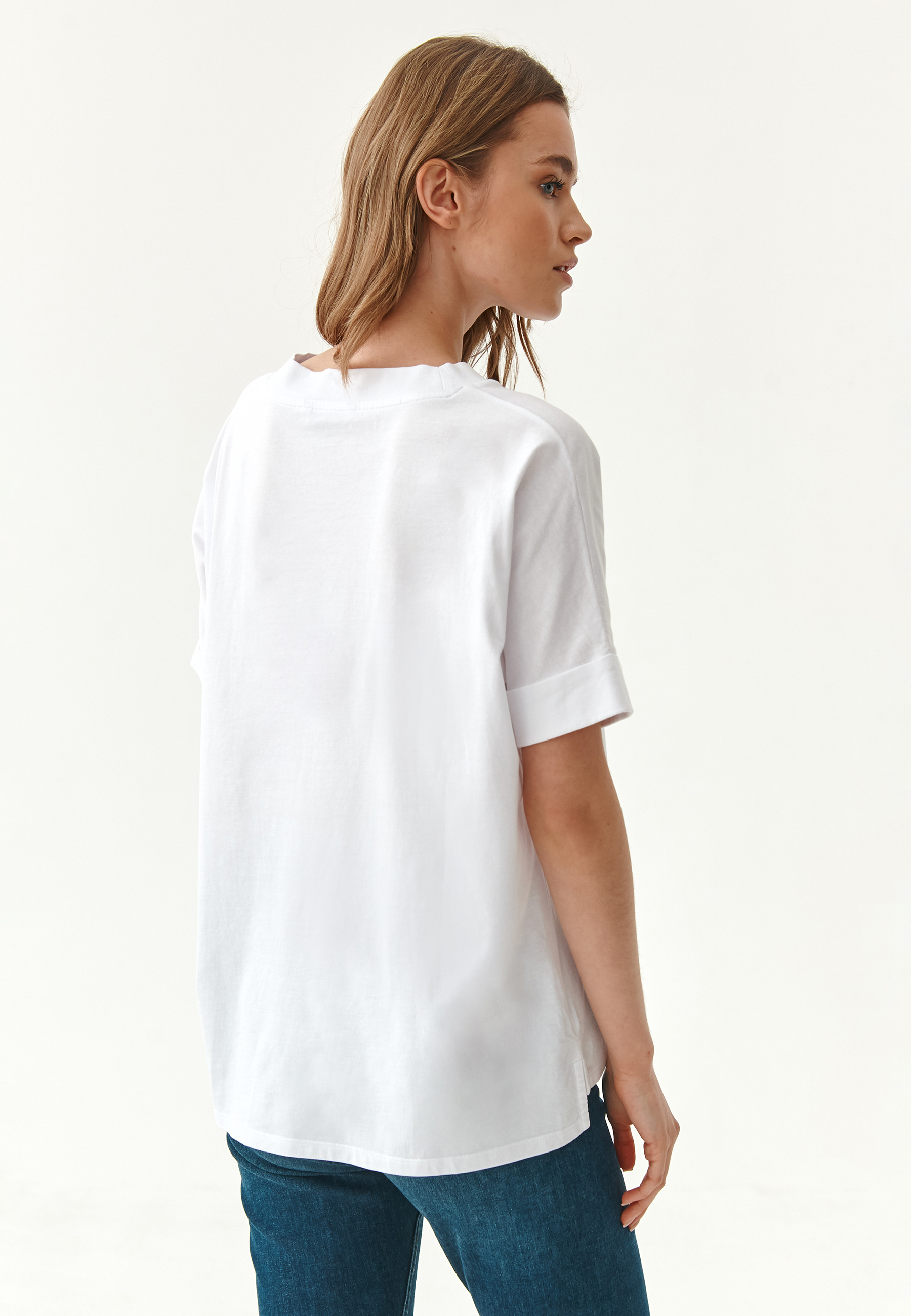 T-SHIRT DAMSKI LIKE 6 BIAŁY 2