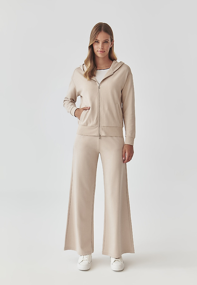 LADIES’ CLASSIC BUTTONED HOODIE - ANUBI LADIES’ CLASSIC BUTTONED HOODIE - ANUBI BEŻOWY 2