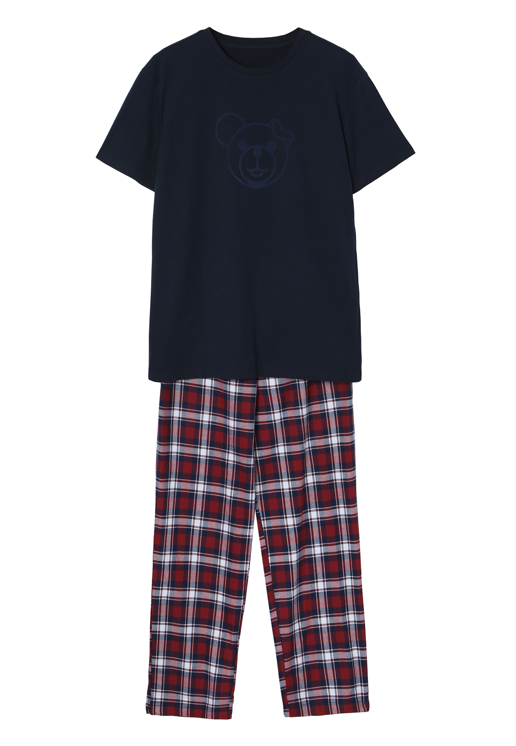 PÁNSKE LÁTKOVO-PLETENÉ PYŽAMO S MOTÍVOM MACKA UŠKA PAUL VIACFAREBNÝ 2