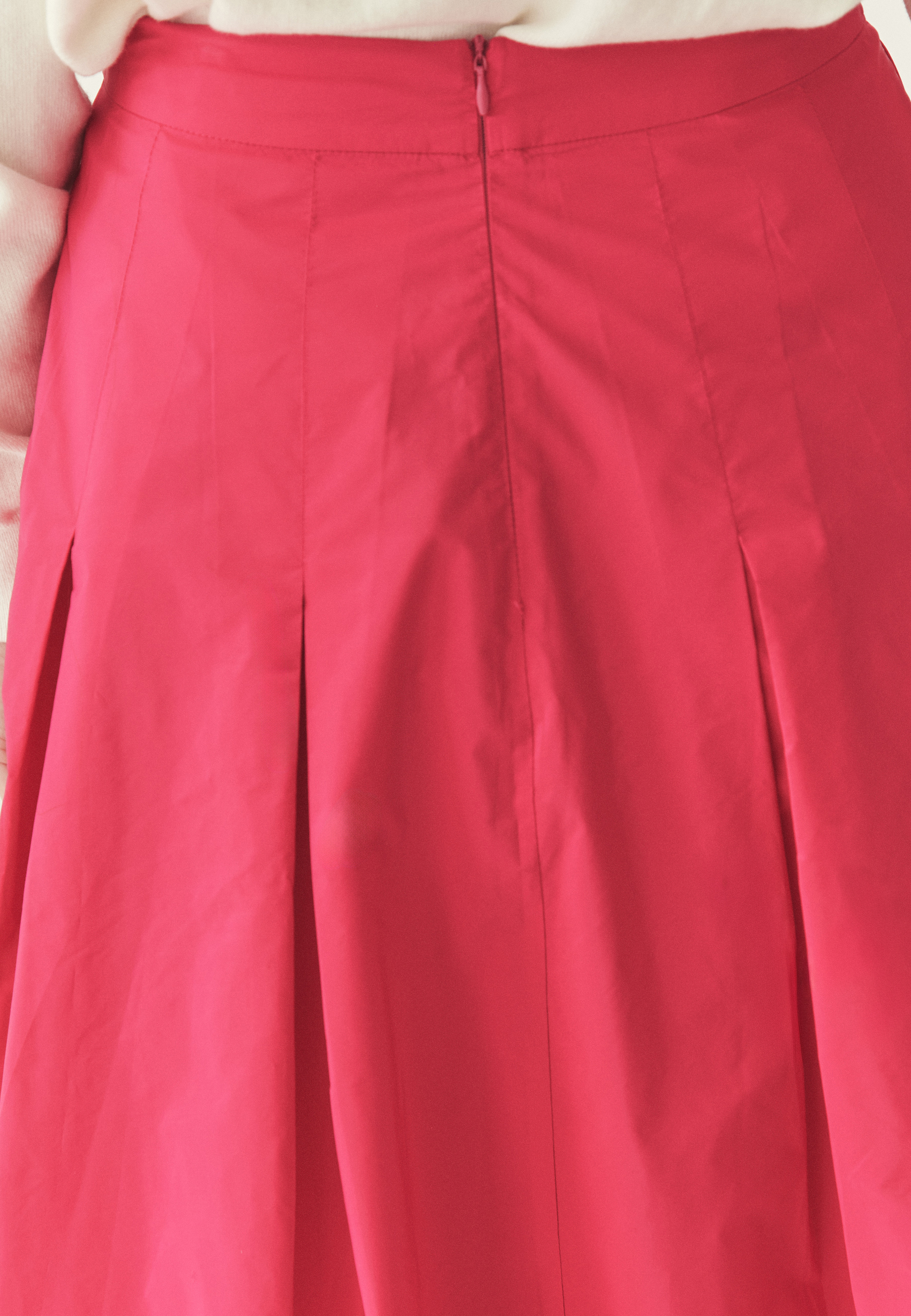 ROZKLOSZOWANA SPÓDNICA Z TAFTY - TAFTIKO 1 RÓŻOWY 2