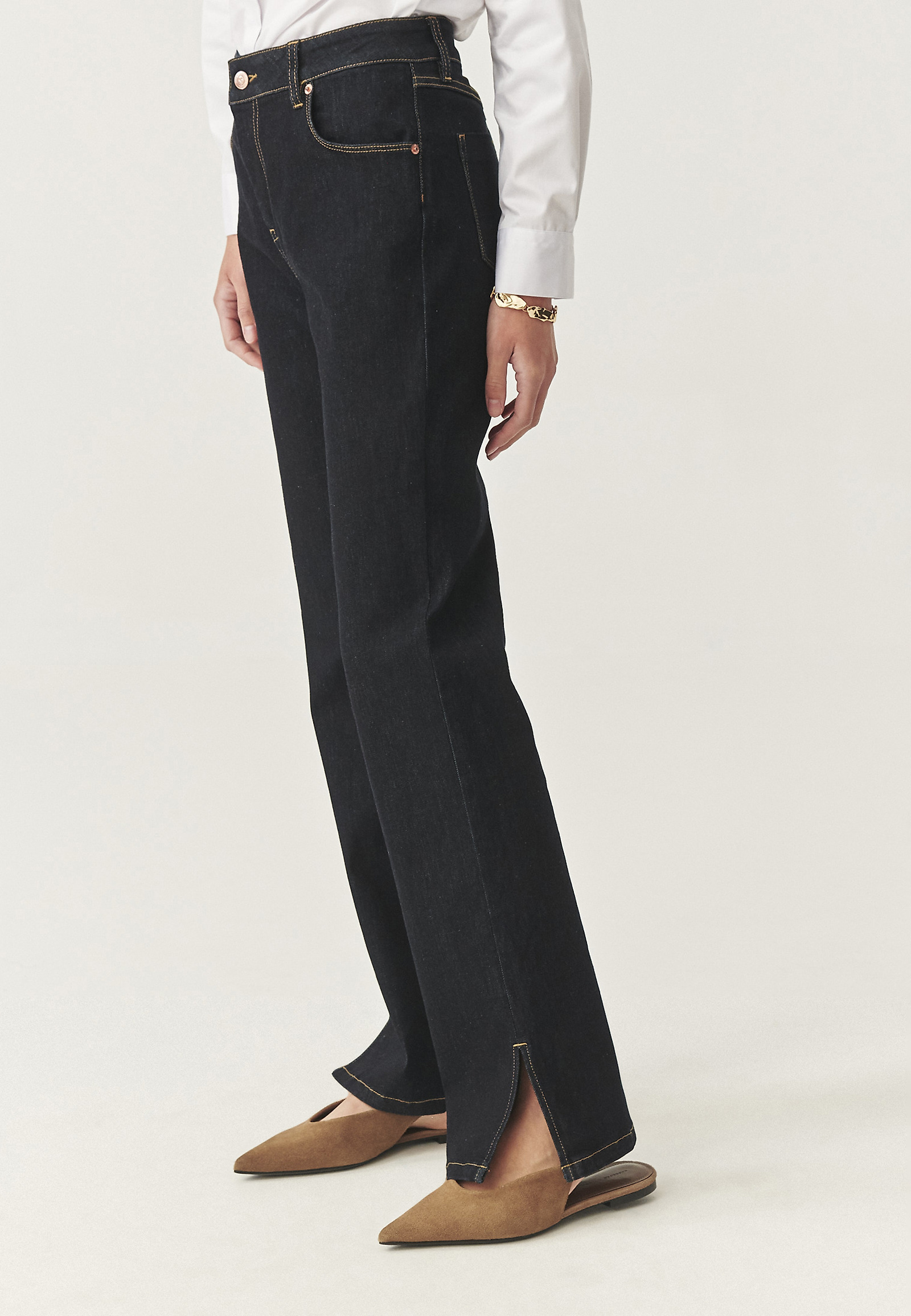 PANTALONI DIN DENIM CU PICIOR DREPT - LASSI 1 PANTALONI DIN DENIM CU PICIOR DREPT - LASSI 1 ALBASTRU 114581