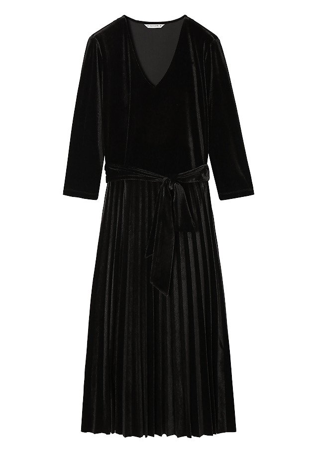 VELVET MIDI DRESS ANIKAMI VELVET MIDI DRESS ANIKAMI BLACK 6