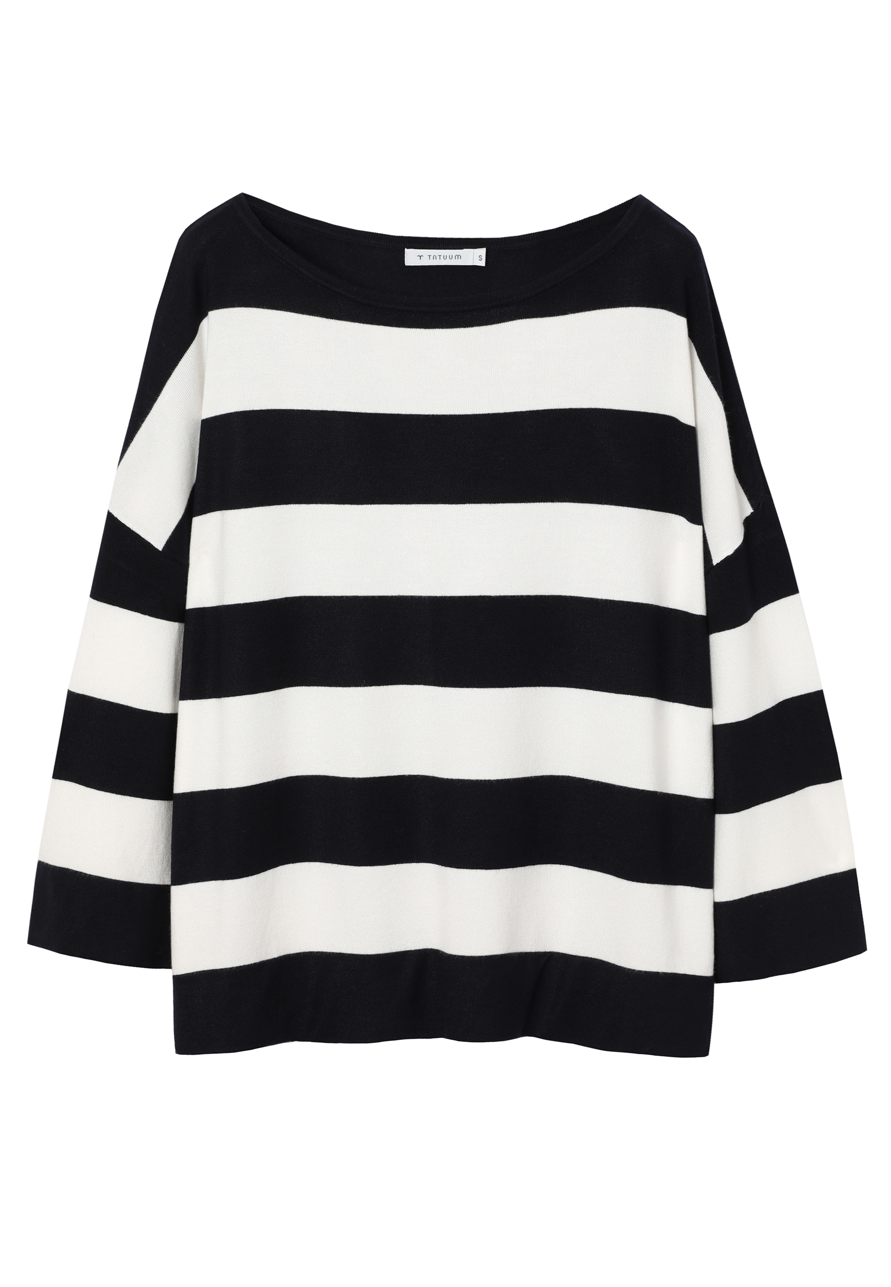 STRIPED JUMPER WITH LENZING™ ECOVERO™ VISCOSE - LAJLA NAVY BLUE 2