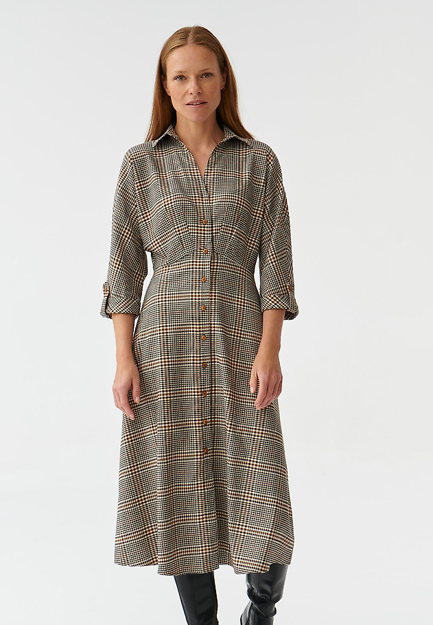 LADIES’ CHECKERED MIDI DRESS SAMOTALI LADIES’ CHECKERED MIDI DRESS SAMOTALI MULTIKOLOR 3