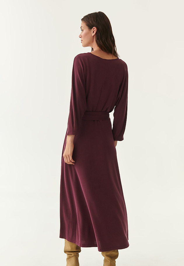 KNITTED WRAP DRESS APARTI KNITTED WRAP DRESS APARTI RED 2