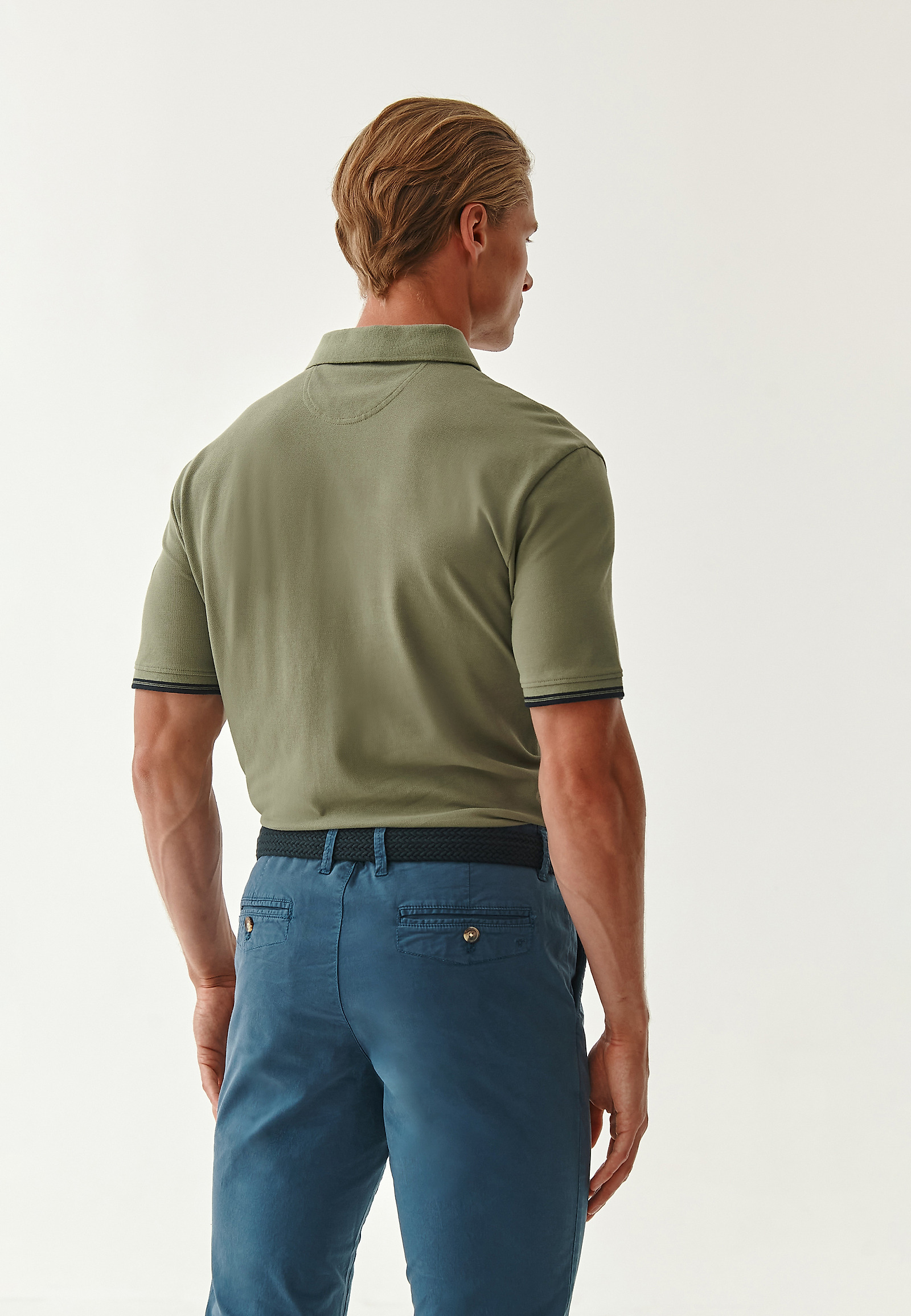 MEN' COTTON POLO SHIRT JAY 6 MEN' COTTON POLO SHIRT JAY 6 GREEN 78051