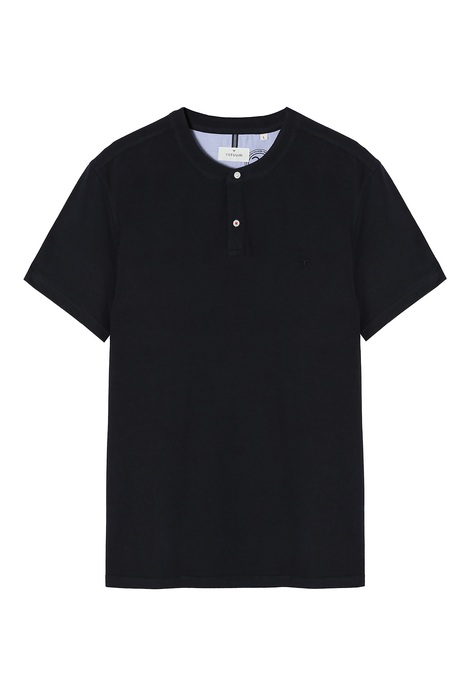 MEN'S POLO SHIRT WITHOUT A COLLAR SIMON 2 MEN'S POLO SHIRT WITHOUT A COLLAR SIMON 2 NAVY BLUE 80132