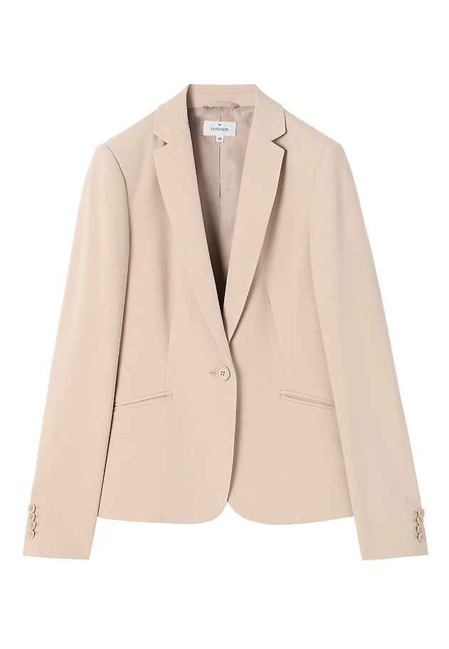 LADIES’ BLAZER WITH A FRONT BUTTON - EWIA LADIES’ BLAZER WITH A FRONT BUTTON - EWIA BEŻOWY 5