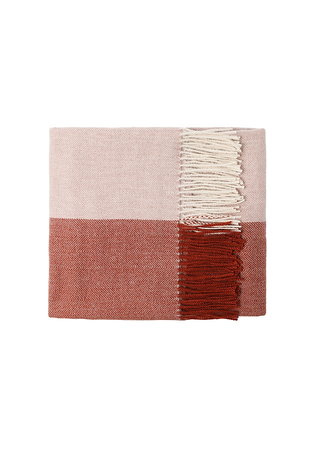 TWO-COLOUR LADIES' SCARF WITH TASSELS — DINALI TWO-COLOUR LADIES' SCARF WITH TASSELS — DINALI MULTIKOLOR 4