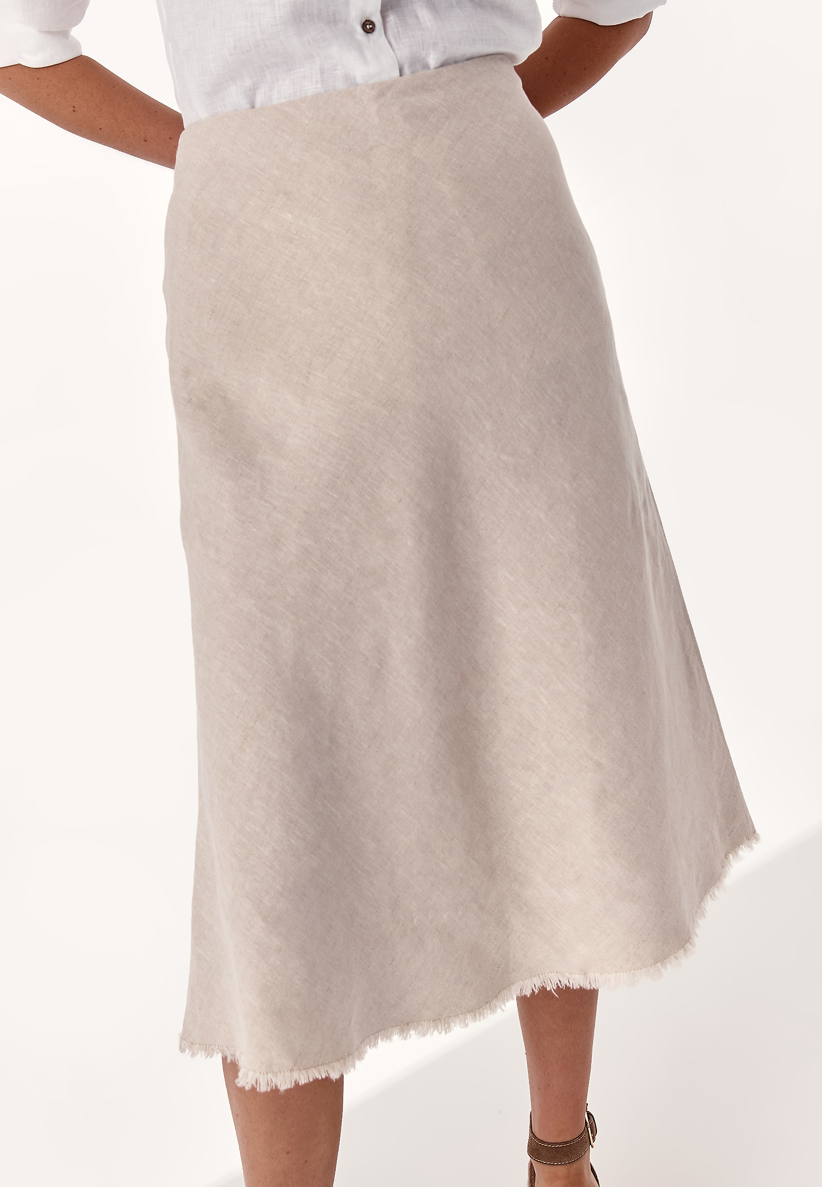 SPÓDNICA MIDI URBI SPÓDNICA MIDI URBI BEŻOWY 79230