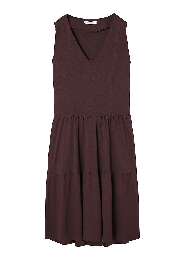 LADIES’ MIDI DRESS WITH A FRILL - SUSANA LADIES’ MIDI DRESS WITH A FRILL - SUSANA FIOLETOWY 6