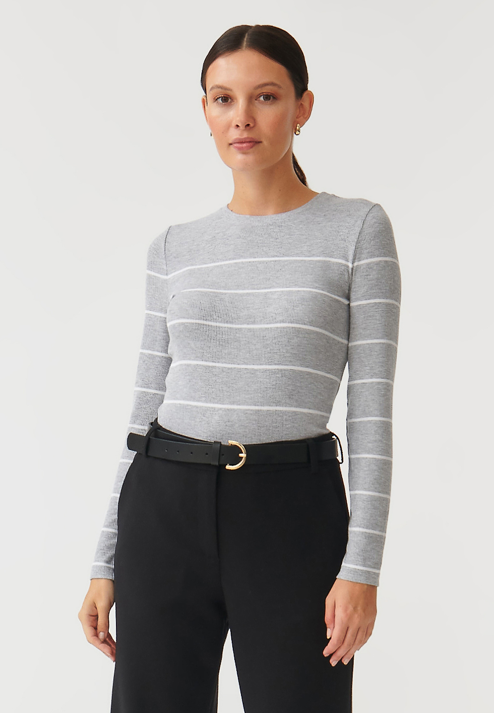 DAMSKA ČRTASTA BLUZA BORSI DAMSKA ČRTASTA BLUZA BORSI VEČBARVNA 94193