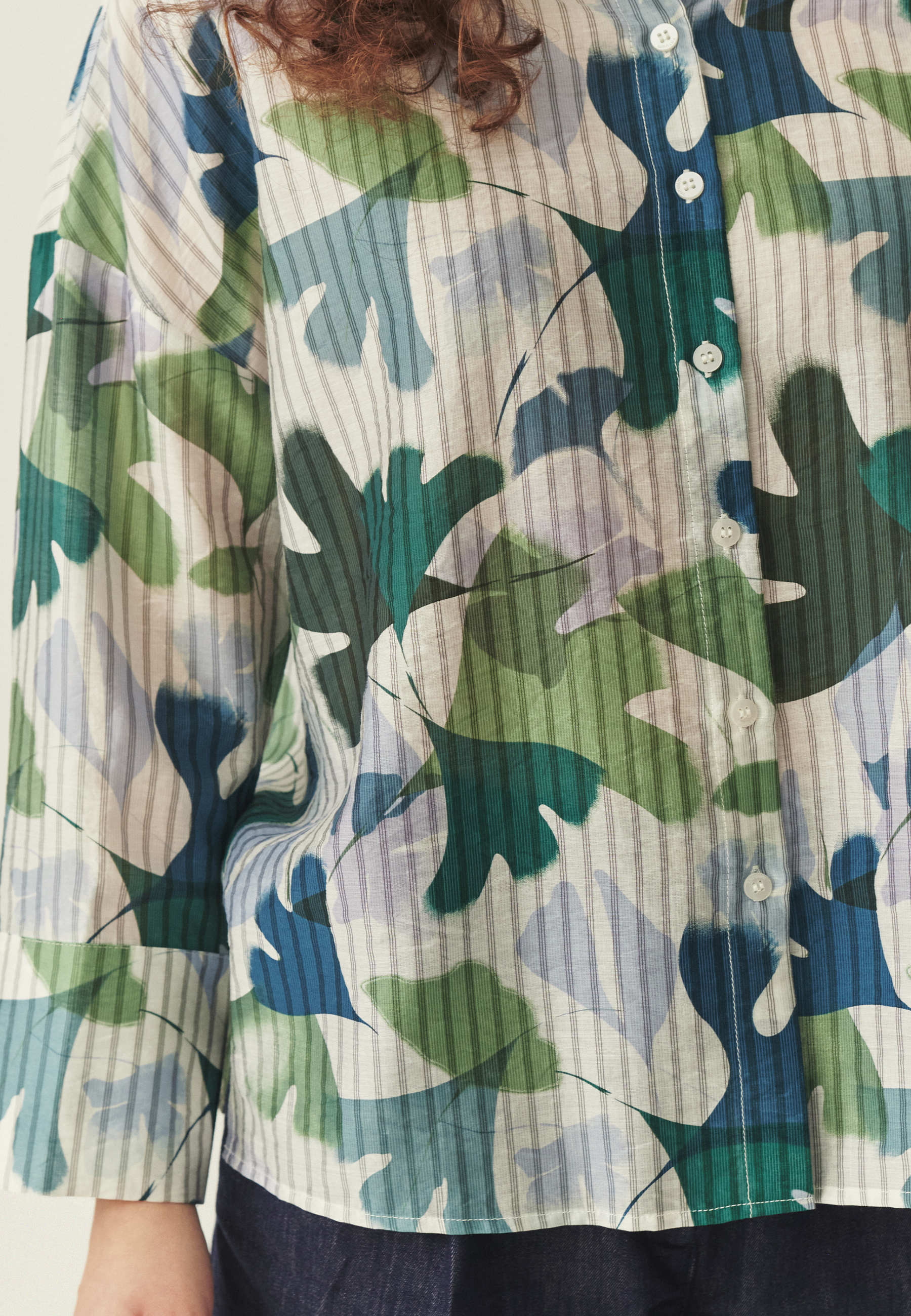 WZORZYSTA KOSZULA Z LYOCELLEM - RAYO MULTIKOLOR 2