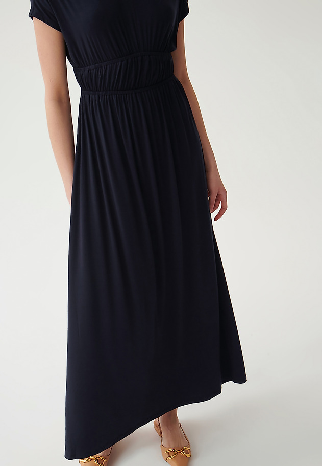 ROCHIE MAXI CU MÂNECI SCURTE REN ROCHIE MAXI CU MÂNECI SCURTE REN BLEUMARIN 5