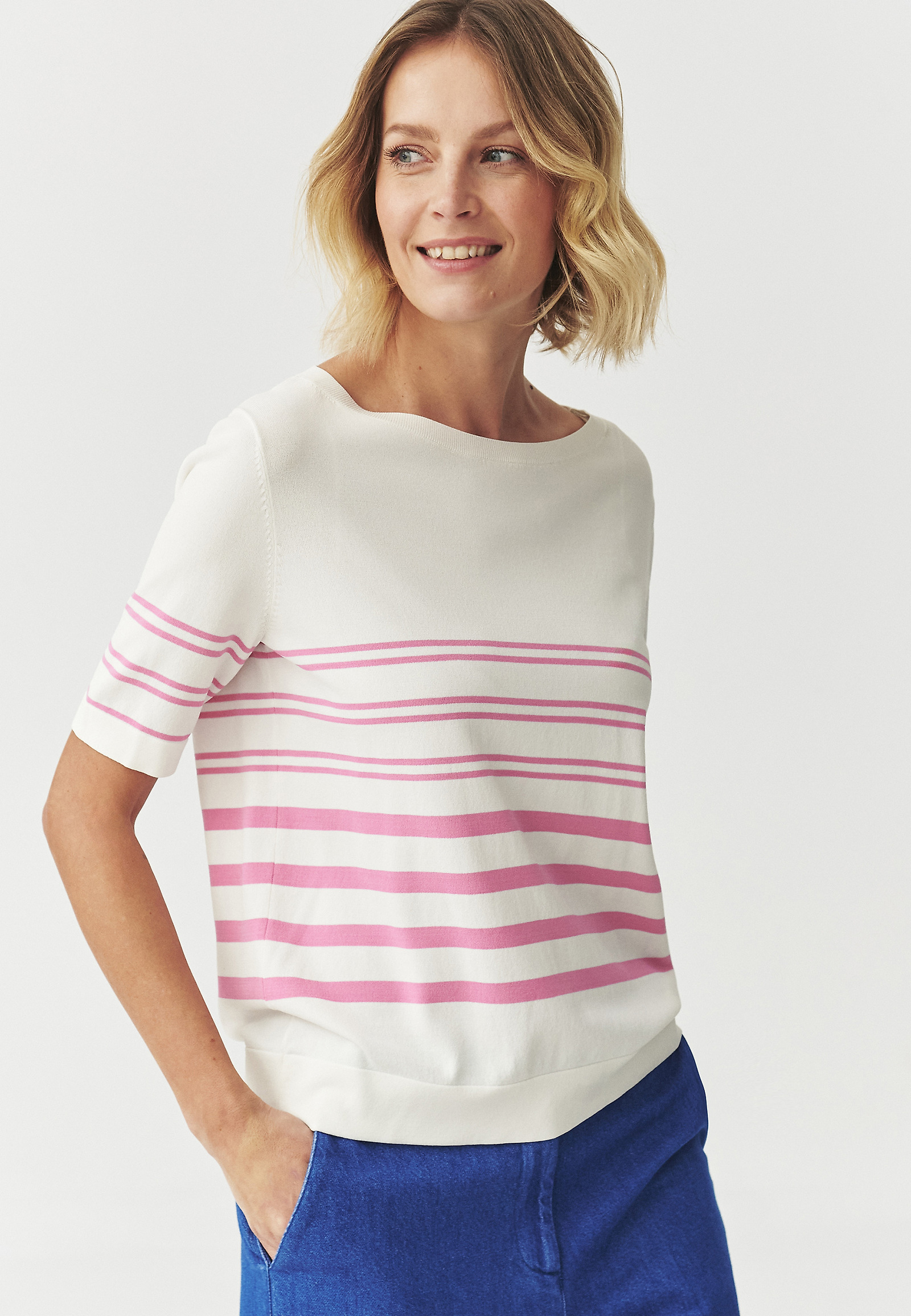 ČRTASTA BLUZA - EZRA ČRTASTA BLUZA - EZRA ECRU 107713