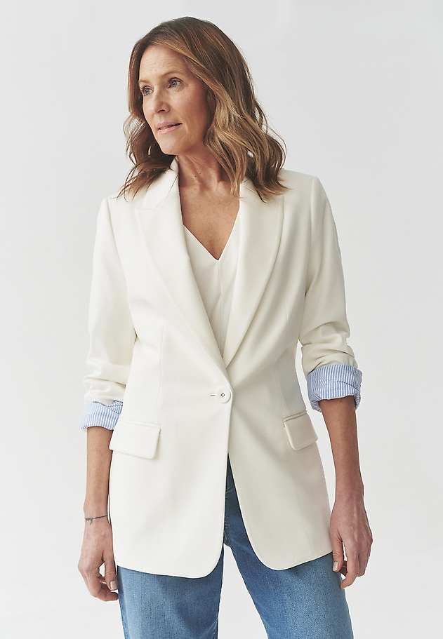 WAISTED BLAZER — LAMIA 2 WAISTED BLAZER — LAMIA 2 ECRU 6