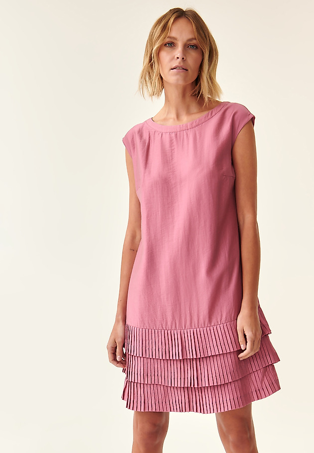 LADIES' DRESS WITH PLACKET SKAMPIANA LADIES' DRESS WITH PLACKET SKAMPIANA PINK 3