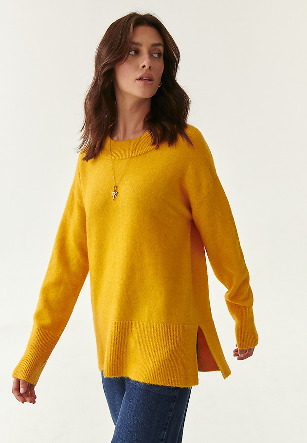 LADIES’ LOOSE SWEATER KASZMANI LADIES’ LOOSE SWEATER KASZMANI ŻÓŁTY 3