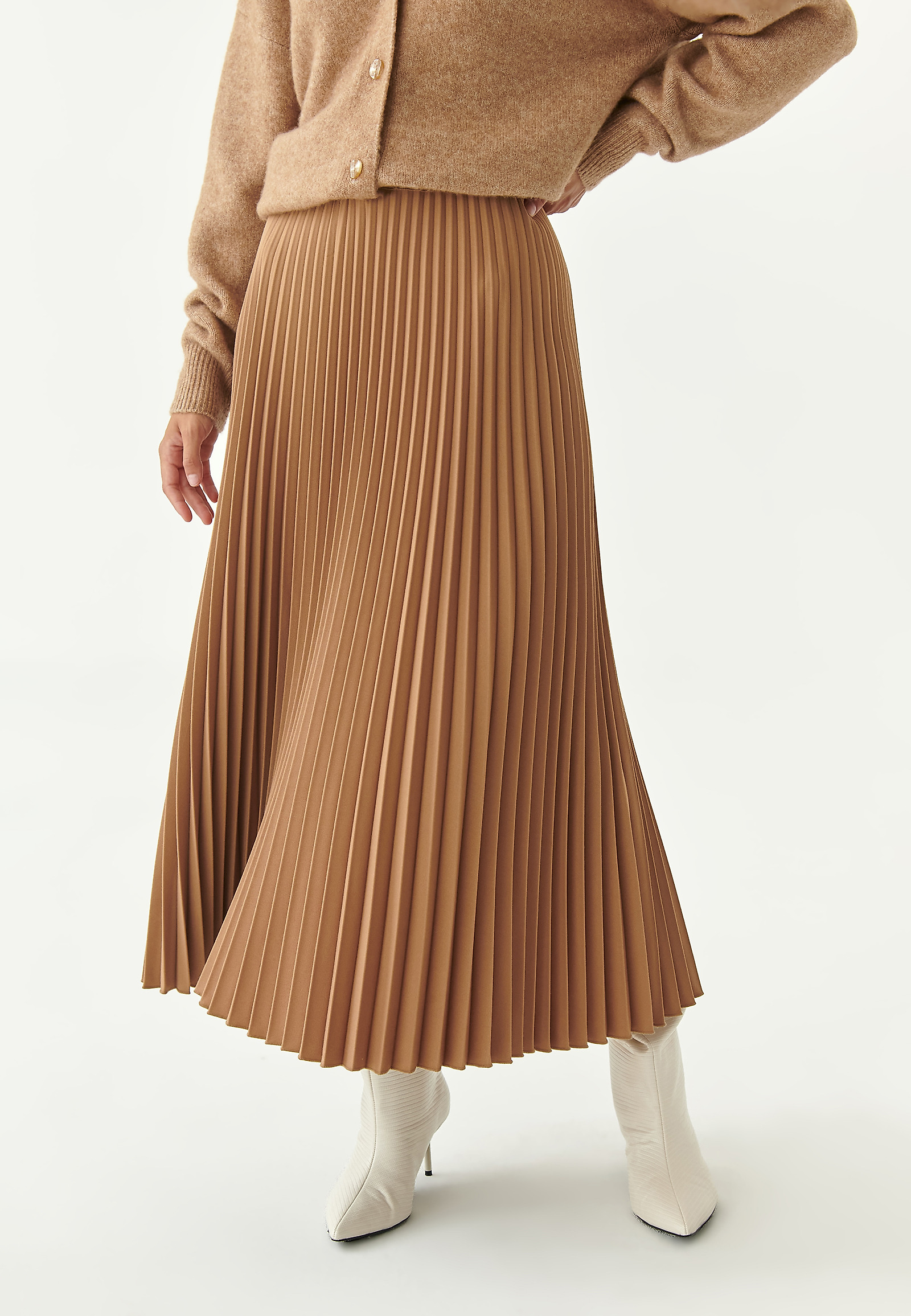 PLISOWANA SPÓDNICA MAXI SEMINA PLISOWANA SPÓDNICA MAXI SEMINA BEŻOWY 81281